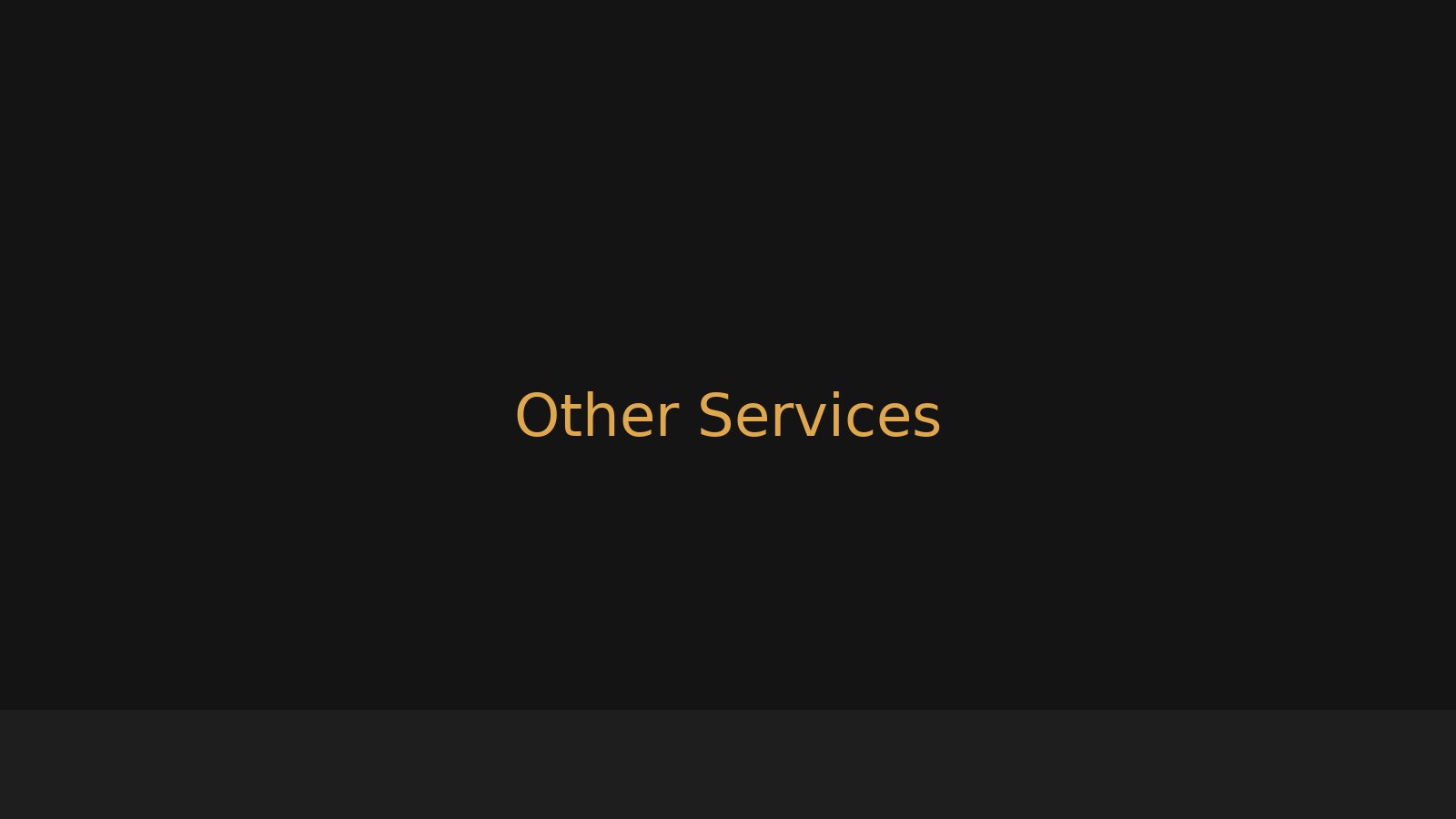 Other services